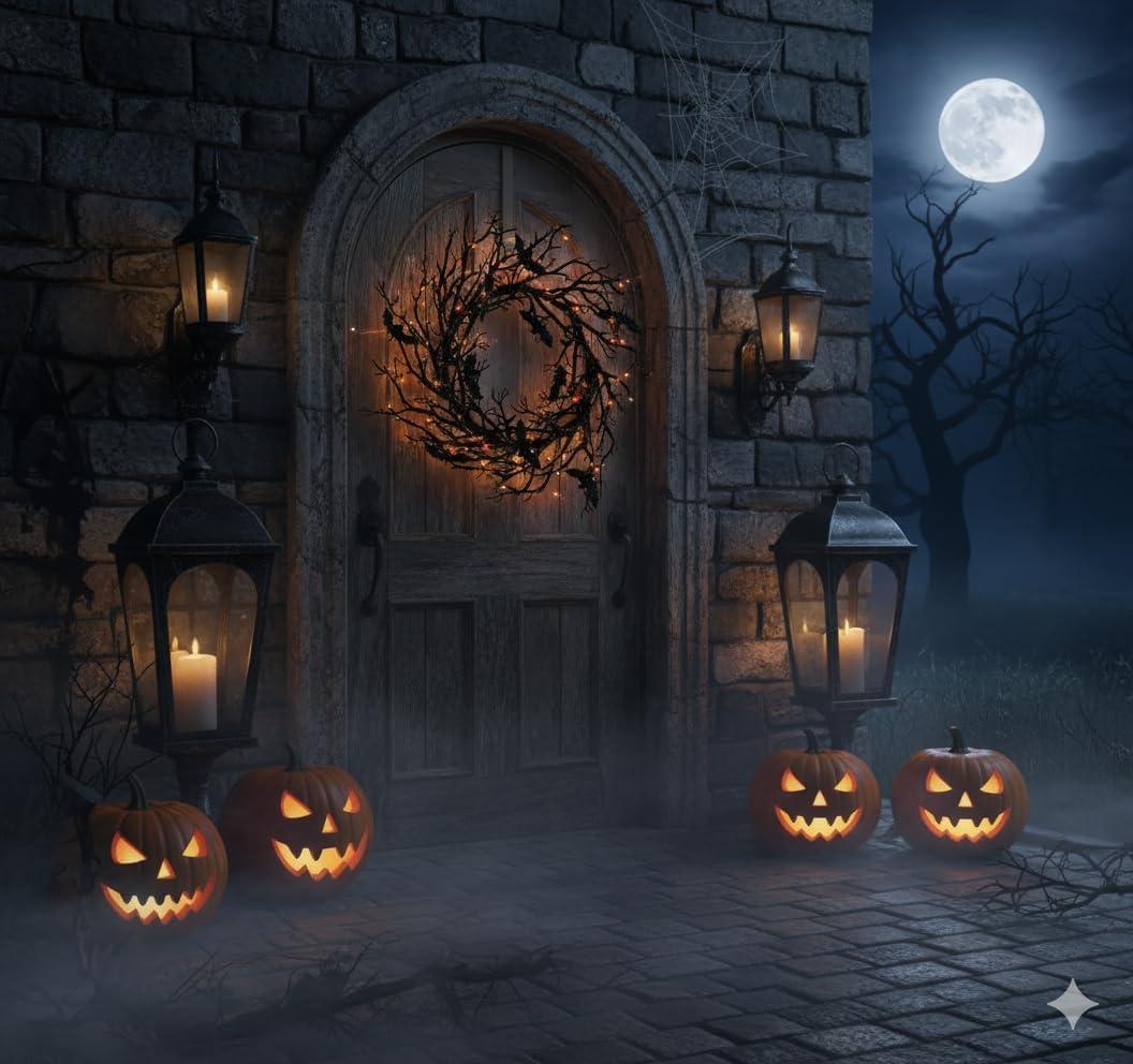 imageFun Express Halloween Wreath 26quot Light Up Black Bat Twig Wreath for Front Door  Spooky Gothic Outdoor Halloween Decorations with LED Lights  Premium Plastic Construction for Porch ampamp Entryway Decor