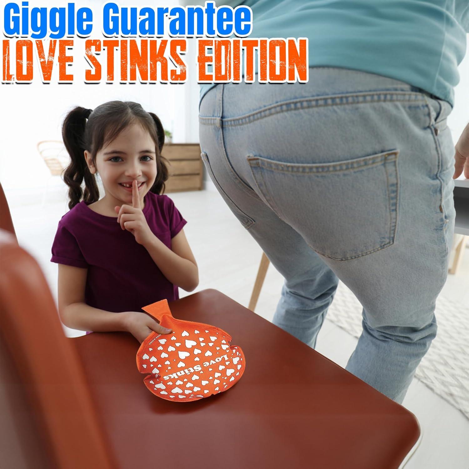 imageFun Express Love Stinks Whoopee Cushions  Set of 12  Valentines Day and Gag Party Favors