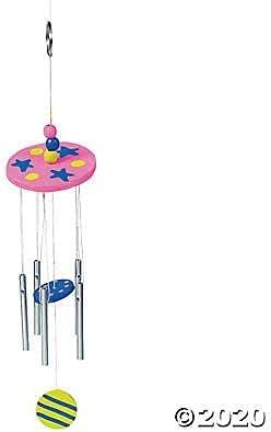 imageFun Express Paint Your Own Wood Wind Chimes Craft Kits for Kids Ages 48  DIY Arts and Crafts Set Makes 12 Wooden Wind Chimes  Creative Art Projects for Girls ampamp Boys  Perfect for Parties
