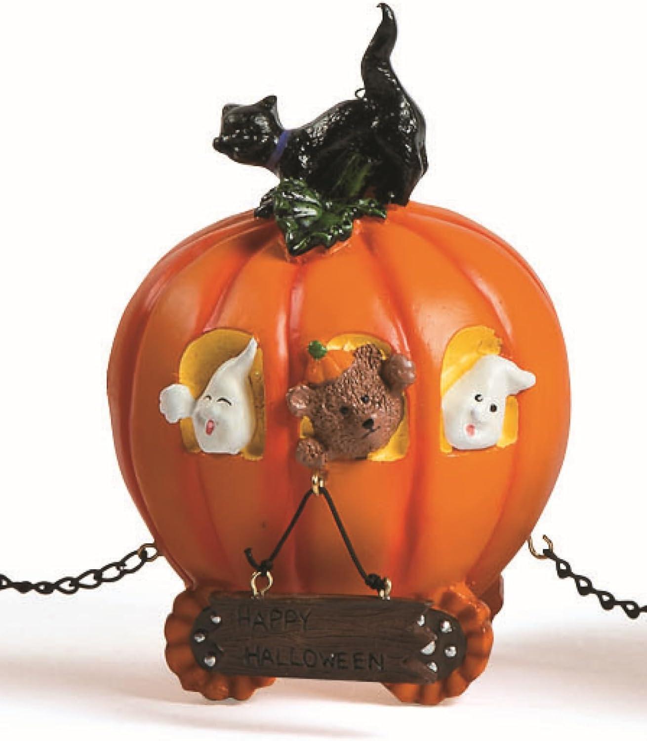 imagePumpkin Express Train for Halloween Decorations  Fall Home Decor Table Top Figurines