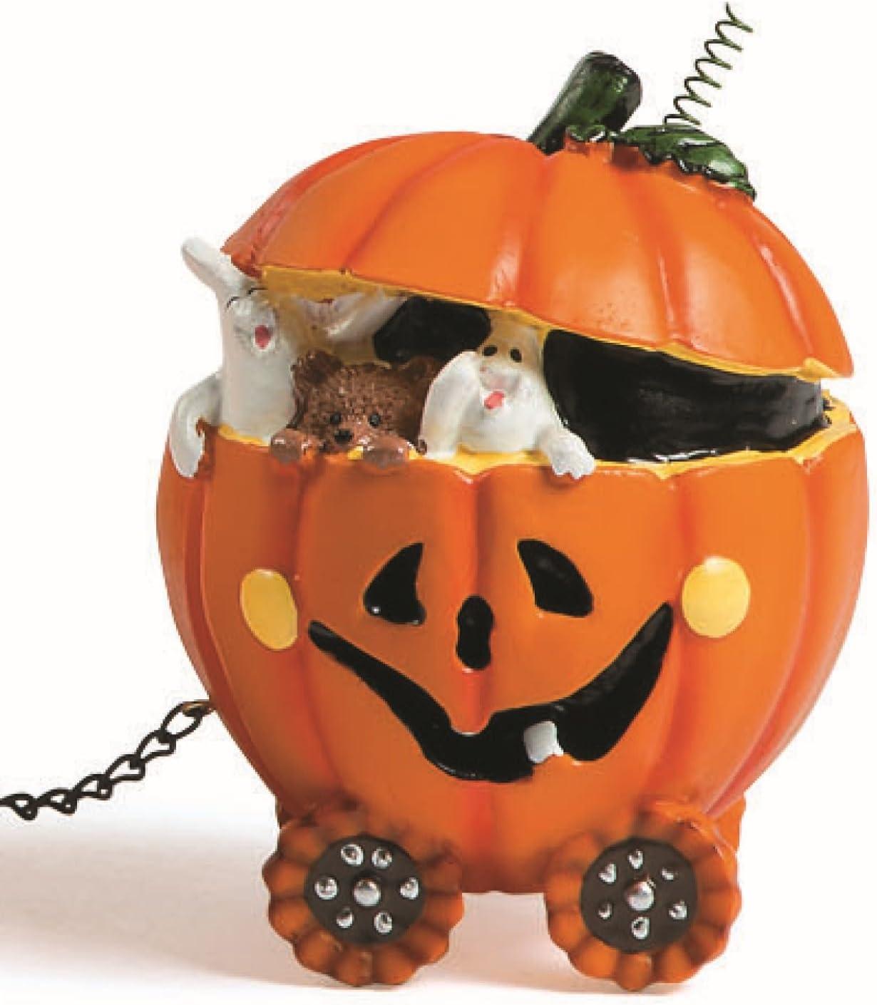 imagePumpkin Express Train for Halloween Decorations  Fall Home Decor Table Top Figurines
