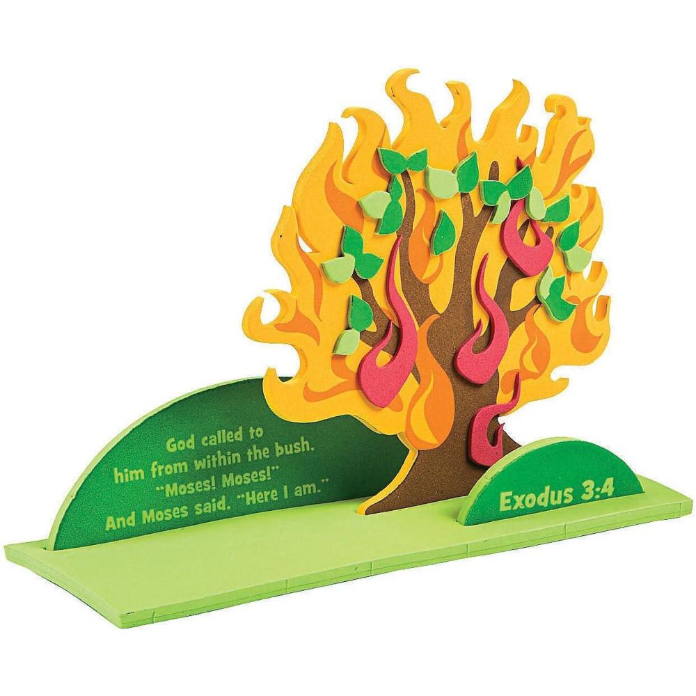 image3D Burning Bush StandUp Craft Kit  Makes 12  Crafts for Kids and Fun Home Activities