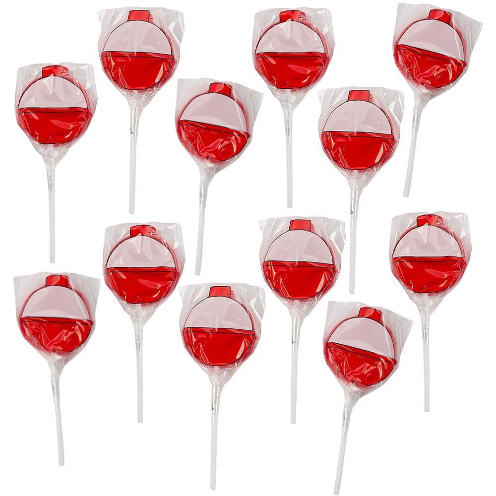 imageFishing Themed Individually Wrapped Lollipops 12 Pieces Little Fisherman Bobber Birthday Party Favors