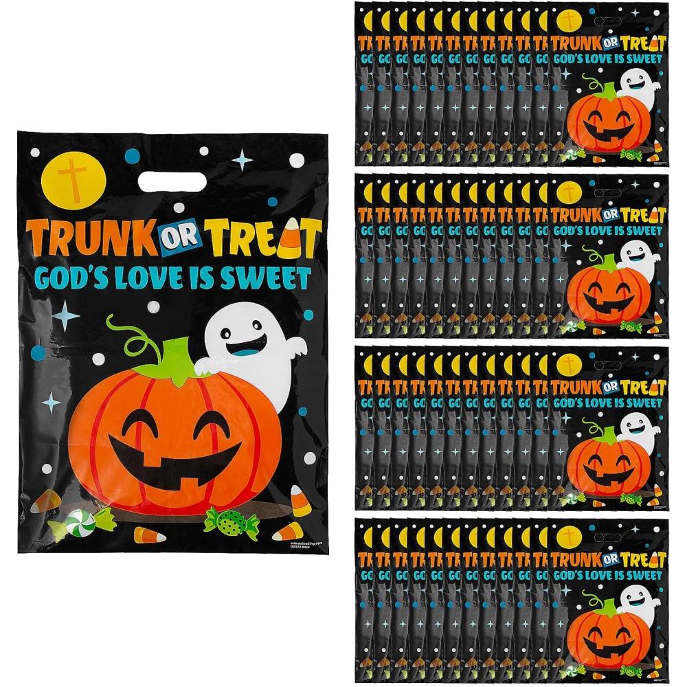 imageFun Express 12 12quot x 17quot Bulk 50 Piece Religious Halloween TrunkorTreat Goody Bags