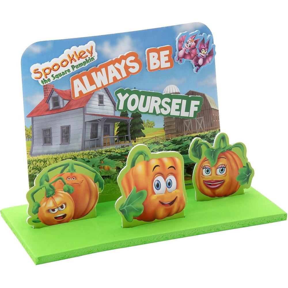 imageFun Express 6 12quot x 4 34quot Spookley The Square Pumpkin 3D Scene Foam Craft Kit  Makes 12