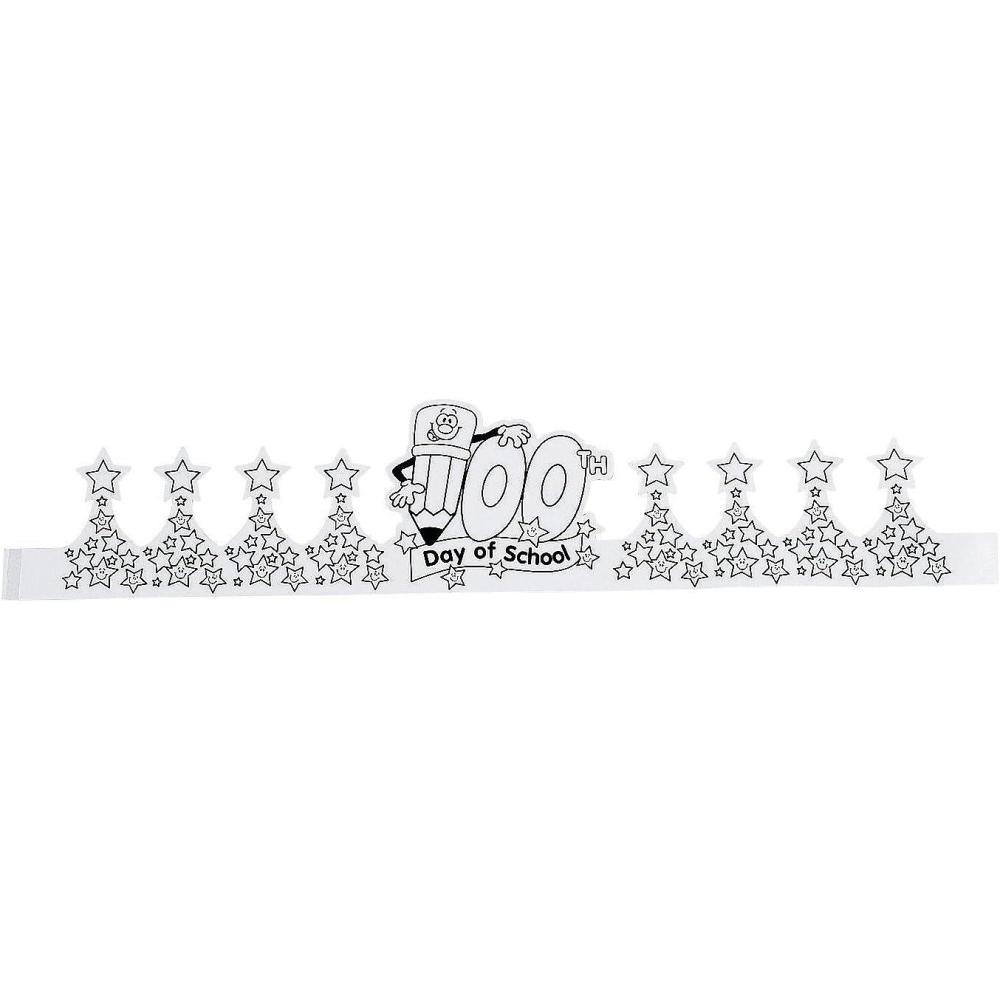 imageFun Express Cyo 100 Days of School Paper Crown  12 Pieces  Educational and Learning Activities for Kids