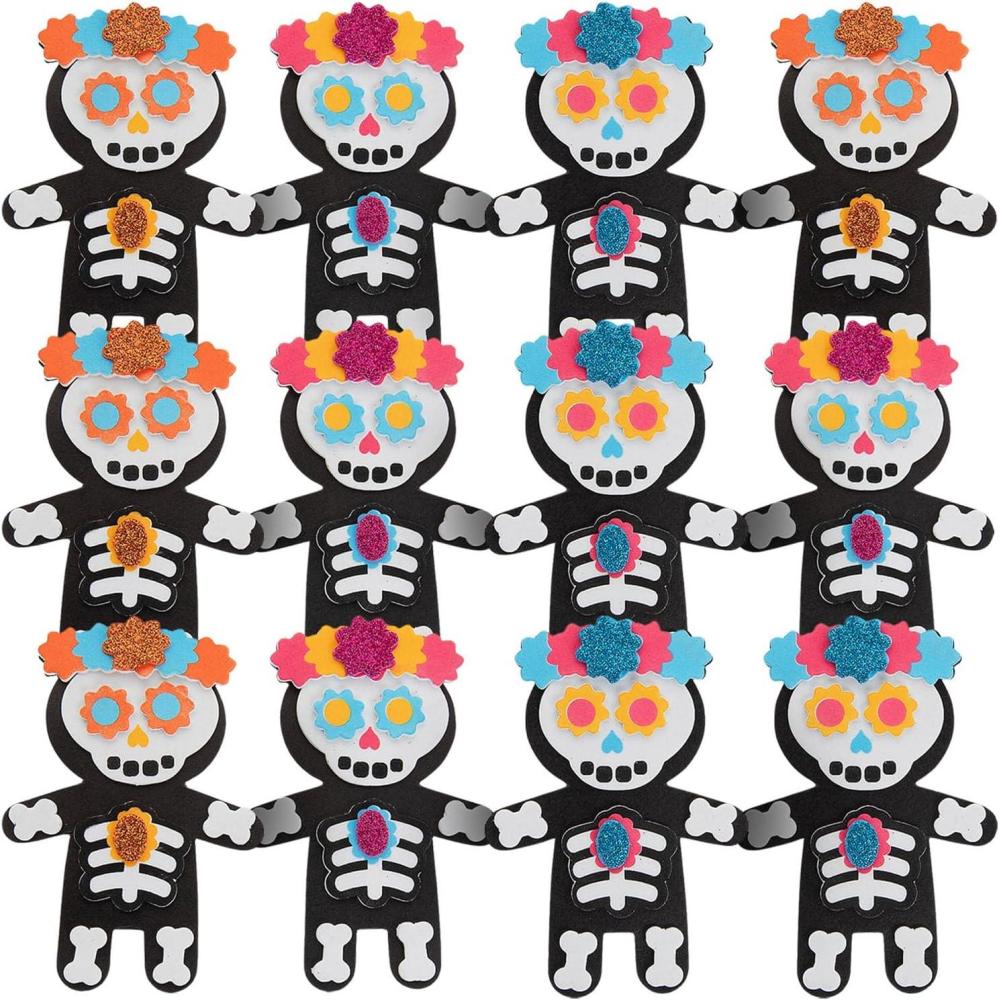 imageFun Express Day of The Dead Magnet CK12  Craft Kits  12 Pieces