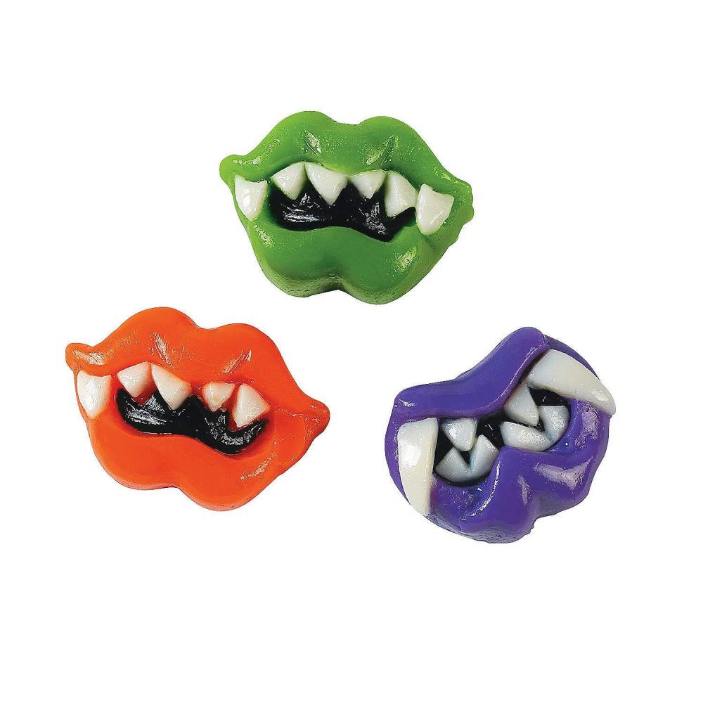 imageFun Express Halloween Candy Bulk Individually Wrapped  46 Piece Gummy Candy Variety Pack with Sour Monster Teeth ampamp Lips  Perfect for Trick or Treat Goodie Bag Stuffers ampamp Party Favors