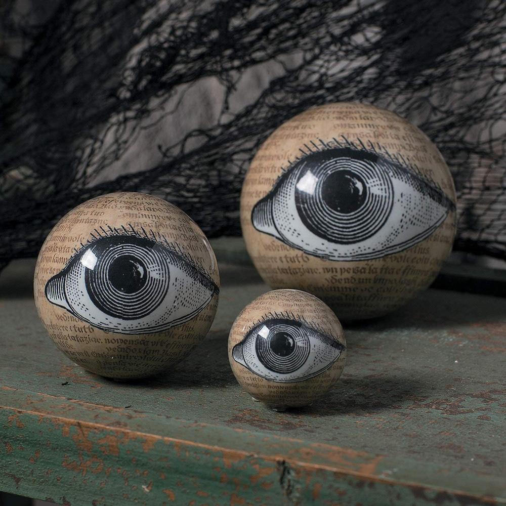 imageFun Express Halloween Eyeballs Decorations  9 Realistic Plastic Eyeball Orbs in 3 Sizes  Spooky Decor for Fireplace Mantle Halloween Bowl Filler ampamp Elegant Holiday Party Props  Premium Foam Core