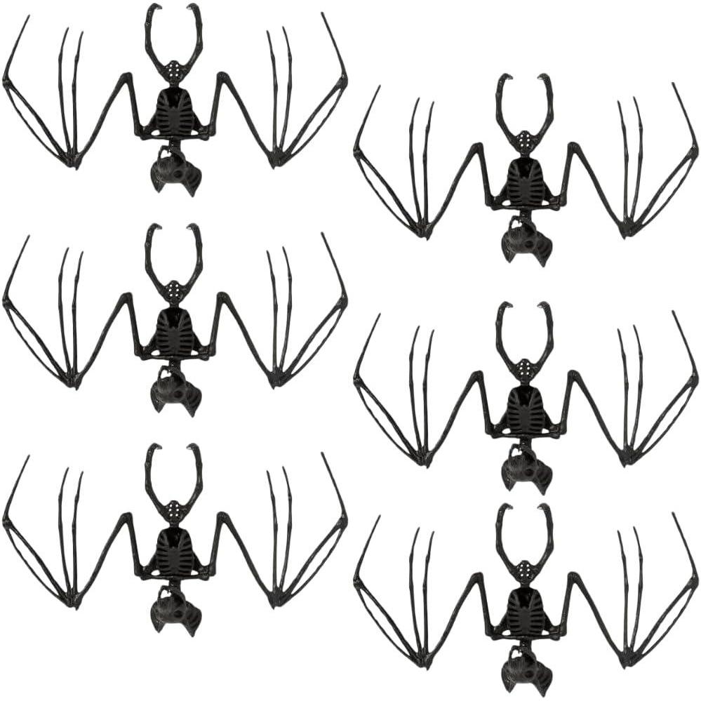 imageFun Express Hanging Bat Skeleton Halloween Decorations  6 Pieces
