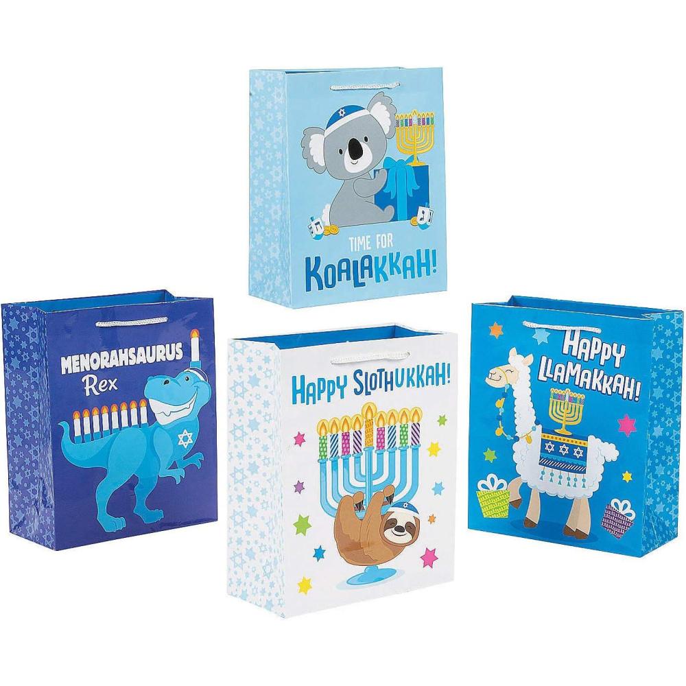 imageFun Express Hanukkah Animal Gift Bags set of 12
