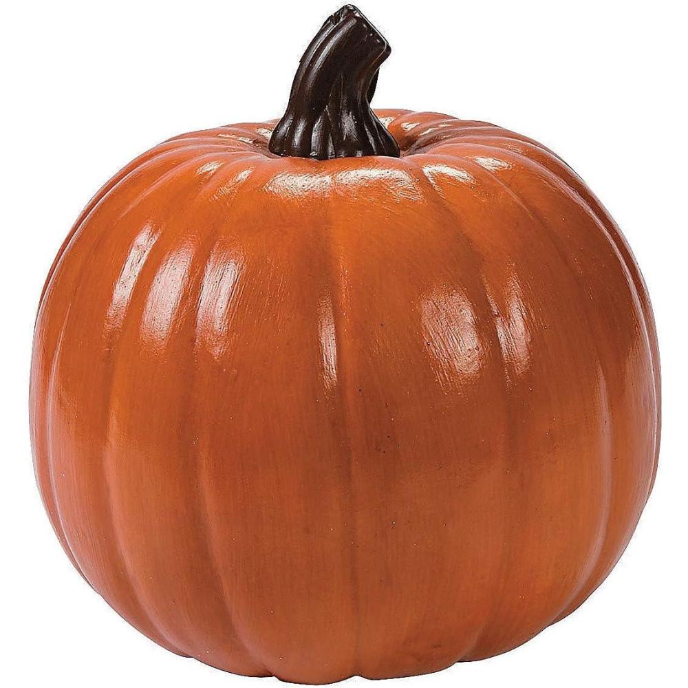 imageFun Express Large Foam Pumpkin Decor 9quot x 825quot  Paintable Craft Pumpkins for Halloween Thanksgiving ampamp Fall Decorating  Indoor Outdoor Artificial Pumpkins for Porch ampamp Mantel