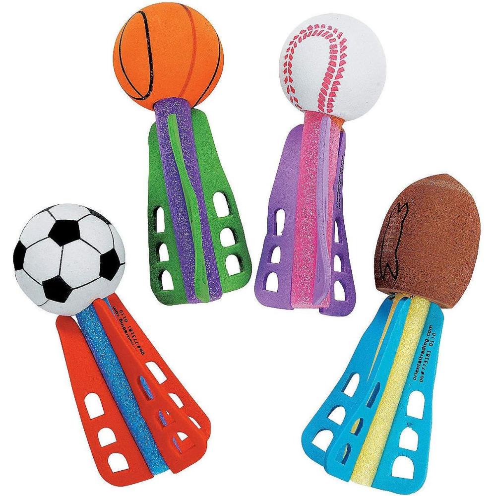 imageFun Express Mini Sport Ball Foam Throwing Dart Missiles Bulk Set of 24 Party Games and Favors