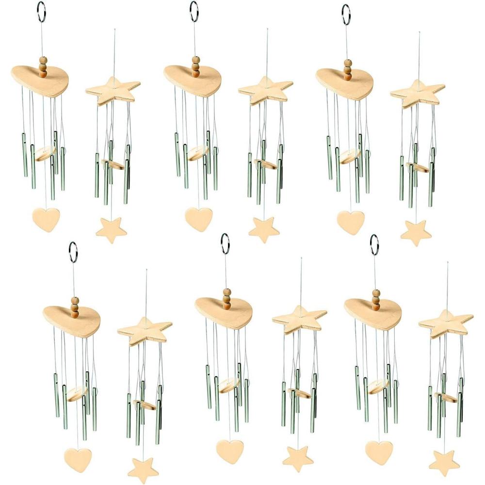 imageFun Express Paint Your Own Wood Wind Chimes Craft Kits for Kids Ages 48  DIY Arts and Crafts Set Makes 12 Wooden Wind Chimes  Creative Art Projects for Girls ampamp Boys  Perfect for Parties