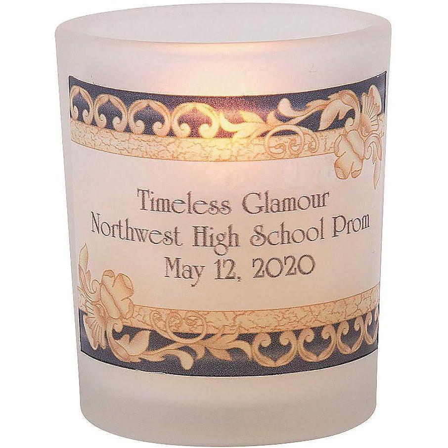 imageFun Express Personalized Timeless Glamour Votive Candle Holders  Home Decor  Halloween Christmas ampamp Thanksgiving Decorations Indoor  12 Pieces
