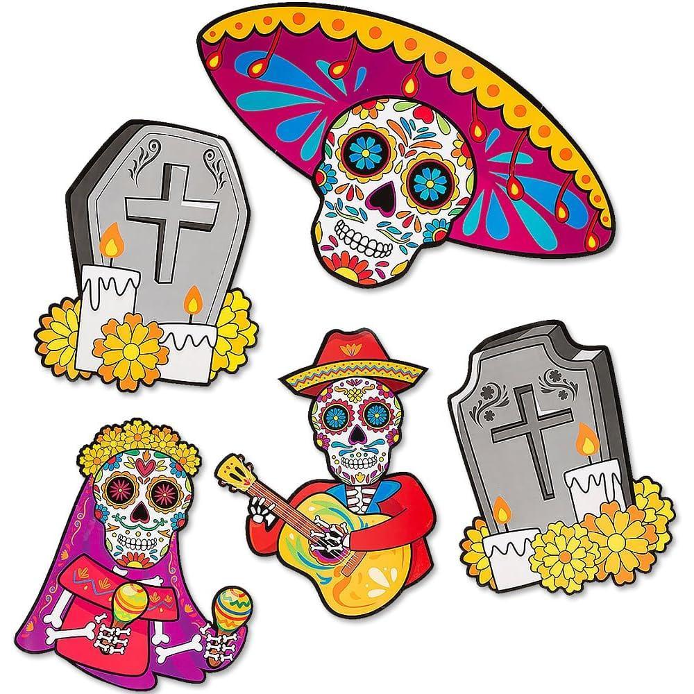 imageFun Express Value Graveyard TrunkorTreat Decorating Kit  8 PcDay of the Dead