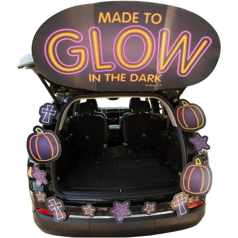 imageFun Express Value Religious Black Cat TrunkorTreat Decorating Kit  5 PcGlow with God