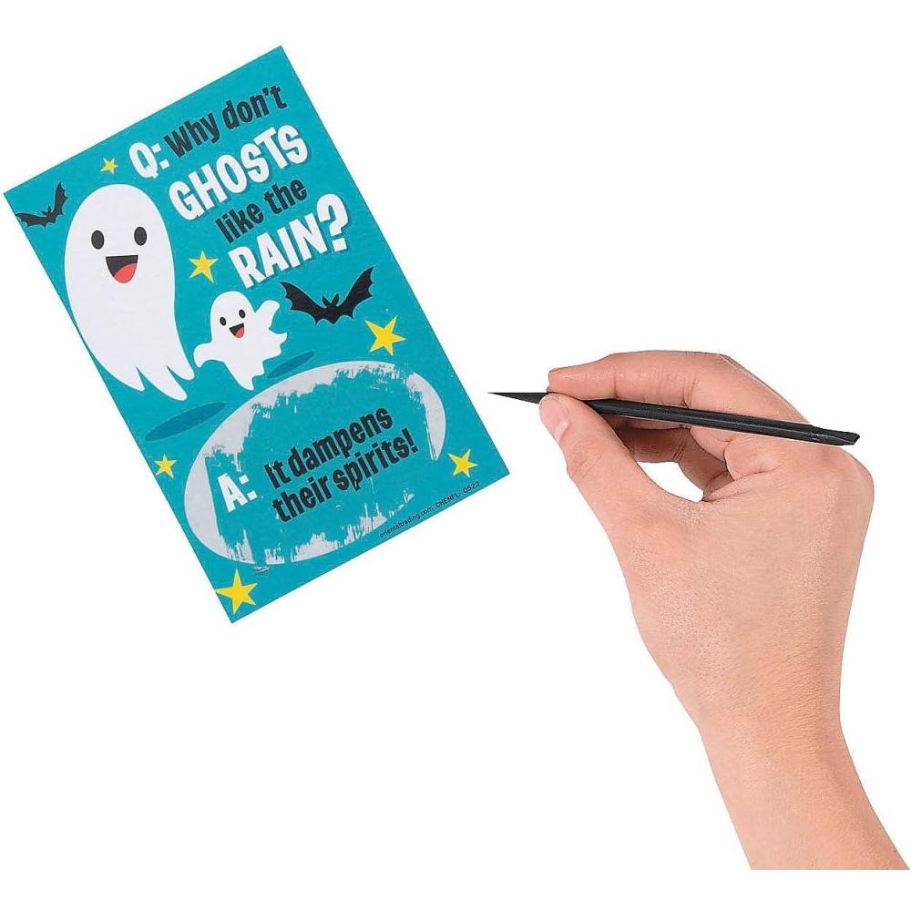 imageHalloween Joke ScratchOff Cards  Toys  50 Pieces