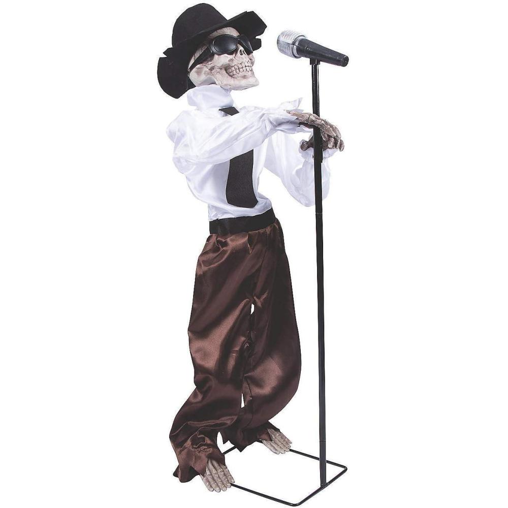 imageSTANDING SINGING SKELETON 3 FT  Home Decor  1 Piece
