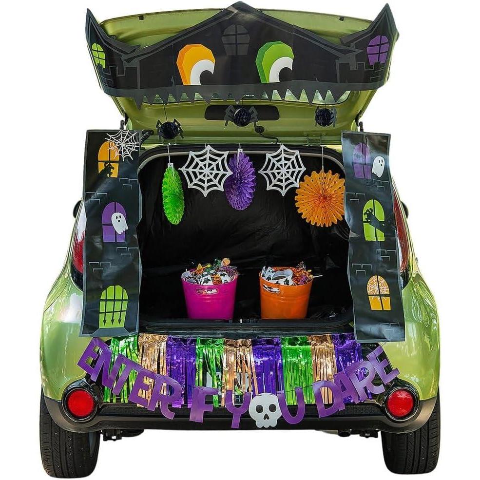 imageValue Haunted House TrunkorTreat Decorating Kit  Party Decor  17 Pieces