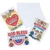 Color Your Own White Veterans Day Cards (5″ x 7″) 12 Pcs. – Assorted Designs, Ideal for Craft Projects & Patriotic Celebrations