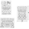 Color Your Own White Veterans Day Cards (5″ x 7″) 12 Pcs. – Assorted Designs, Ideal for Craft Projects & Patriotic Celebrations