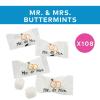 Fun Express 14 oz. Mr. & Mrs. Wedding Classic White Buttermints – Approximately 108 Pieces – Great for Weddings and Bridal Shower Events