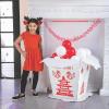 Fun Express 2024 3D Chinese Takeout Box Stand Up – 3 Feet Tall – Includes 20 Balloons – Photo Prop for Chinese New Year