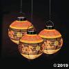 Fun Express 2025 Light Up Paper Hanging Chinese Lanterns (3 Piece Set) Chinese New Year Party Decor