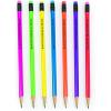 Fun Express 7 1/2″ Bulk 72 Piece Personalized Neon Solid Color Wood Pencils – Great For Classroom and Office Use and Fundraisers