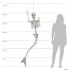 Fun Express 73″ Life Size Mermaid Skeleton Halloween Decorations Outdoor – 6 Ft Posable Skeleton Decor for Indoor & Outdoor Halloween Props | Giant Plastic Skeleton for Yard, Porch & Party Display