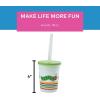Fun Express 8 Pieces Very Hungry Caterpillar Tumbler with Lid, 10 oz, BPA Free Plastic, Birthday Party Supplies, Drinkware, Sipper & Molded Cups, Multi-Color(10 Ounces)