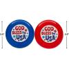 Fun Express Bulk 72 Pieces God Bless The USA Mini Flying Discs