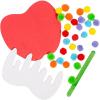 Fun Express Caramel Apple with Pom-Poms Craft Kit – Makes 12