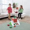 Fun Express Christmas Bean Bag Toss Game for Kids – Holiday Rooftop Chimney Drop Party Game Set with 6 Present Bags | Fun Activities for Family Games, Parties & Winter Entertainment