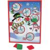 Fun Express Christmas Bean Bag Toss Game for Kids & Family Party – Wooden Snowman Board with 5 Bean Bags | Indoor Winter Holiday Games for Toddlers, Children & Adults | 16×20 Board with Stand