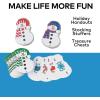 Fun Express Christmas Playing Cards Snowman Shaped 12 Pack – Holiday Stocking Stuffers for Kids & Family Game Night | Festive Card Games with Snowflake, Candy Cane & Gift Designs for All Ages