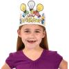 Fun Express Color Your Own 100 Days Brighter Crowns – Fun DIY Crowns for Kids – Perfect for Educational Activities and Creative Learning Projects – 12 Pieces