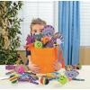 Fun Express Colored Plastic Buckets 4 Pack – Multi-Purpose Storage with Handles for Cleaning, Ice Buckets for Parties, Drink Buckets & Craft Projects | Large 1 Gallon Capacity with Lids