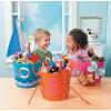 Fun Express Colored Plastic Buckets 4 Pack – Multi-Purpose Storage with Handles for Cleaning, Ice Buckets for Parties, Drink Buckets & Craft Projects | Large 1 Gallon Capacity with Lids