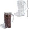 Fun Express Cowboy Boot Cups Clear Plastic – Western Cups 17oz Boot Mugs 12 Pack for Cowboy Party Decorations Rodeo Theme Party Supplies for Adults & Kids Western Themed Celebrations