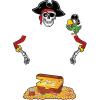 Fun Express Full Update PARTY SUPPLIES Value Spooky Pirate Trunk-or-Treat Decorating Kit