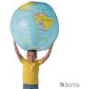 Fun Express Giant Inflatable Globe Beach Ball 40 Inch – Educational World Globe for Kids Classroom Learning | Earth Ball for Outdoor Play, Earth Day Activities & Geography Lessons