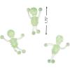 Fun Express Glow in The Dark Sticky Tumbling Skeletons (Bulk Set of 48) Halloween Party Toys – Glow in The Dark
