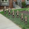 Fun Express Halloween Skeleton Sidewalk Signs – Set of 6 – Outdoor Yard Party Decor