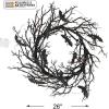 Fun Express Halloween Wreath 26″ Light Up Black Bat Twig Wreath for Front Door – Spooky Gothic Outdoor Halloween Decorations with LED Lights | Premium Plastic Construction for Porch & Entryway Decor