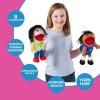Fun Express Hand Puppets for Kids – 8 Multicultural Plush Puppets with Movable Mouths for Speech Therapy, Social Emotional Learning & Dramatic Play | 14 Inch Educational Toys for Classroom & Home Use
