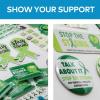 Fun Express Mental Health Awareness Items Bulk 250 Piece – Gifts, Bracelets, Pins, Stickers & Pens for Mental Health Awareness Month | School, Healthcare & Fundraiser Giveaways – Green Ribbon Theme