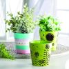 Fun Express Mini Flower Pots Bulk Ceramic – Set of 12 Unfinished White Ceramic Pot for Kids – Color Your Own Class Pack – Great for Classrooms, Art Class and Camp Craft Projects