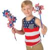 Fun Express Patriotic Pinwheels – 36 Pieces – 11″ Tall – Great for Memorial Day, 4th of July, Veteran’s Day and Other Celebration Events